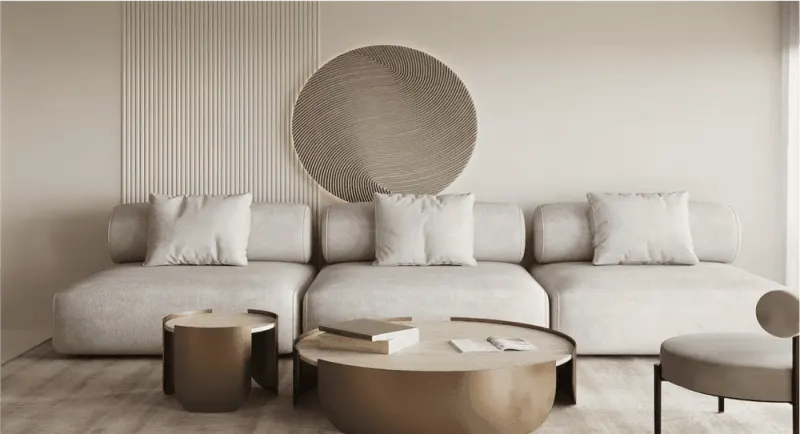 Film adhésif effet textile pour covering intérieur